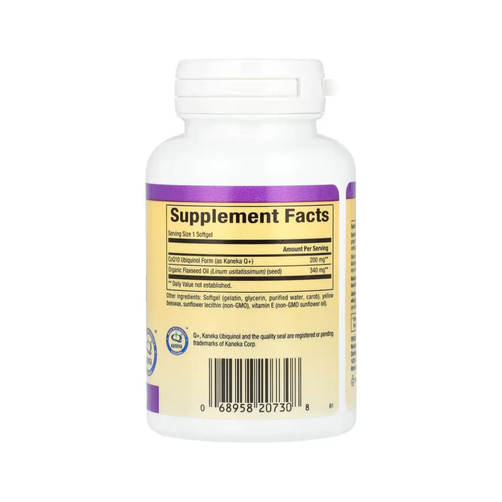 Natural Factors Ubiquinol Active CoQ10 200 mg 60 Cápsulas Blandas