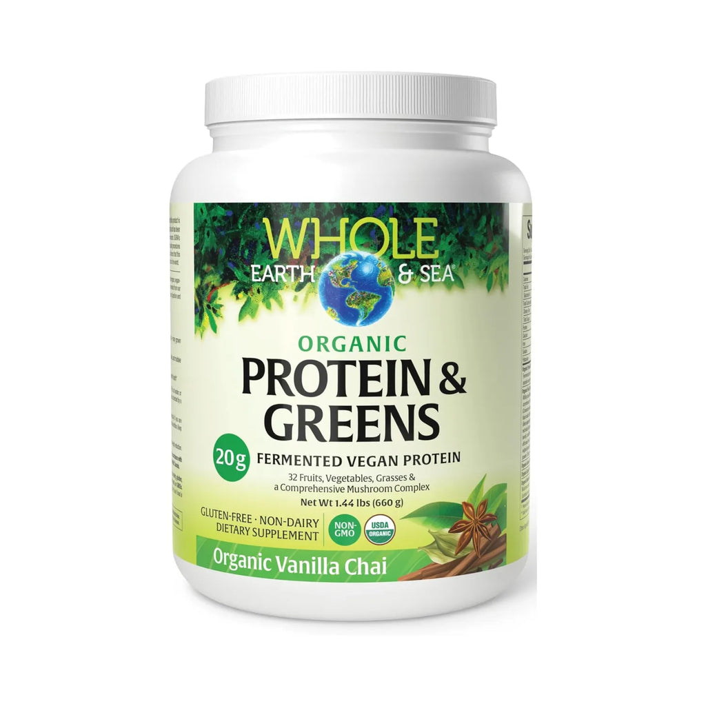 Natural Factors Whole Earth & Sea Proteina Organica 660g Sabor Vanilla Chai