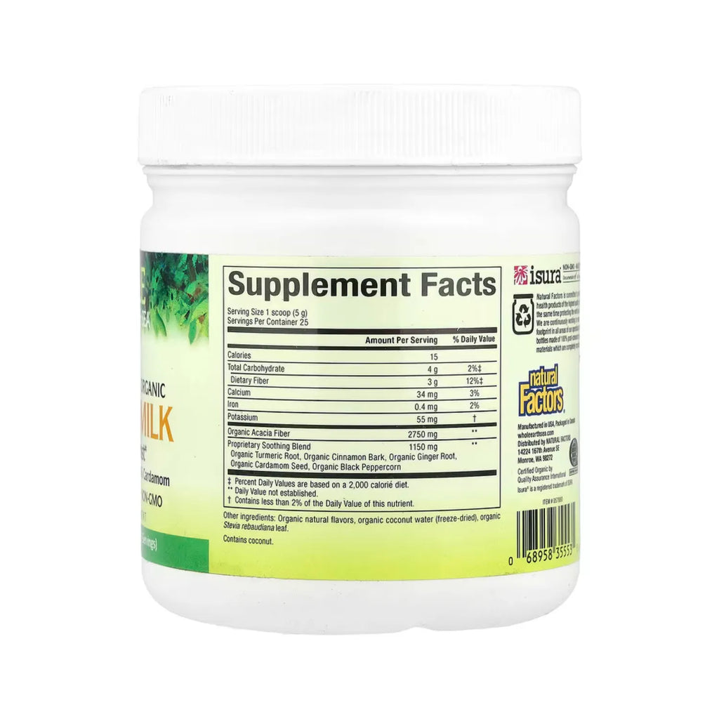 Natural Factors Whole Earth & Sea Leche Dorada Refuerzo calmante 124,7 g (4,4 oz)