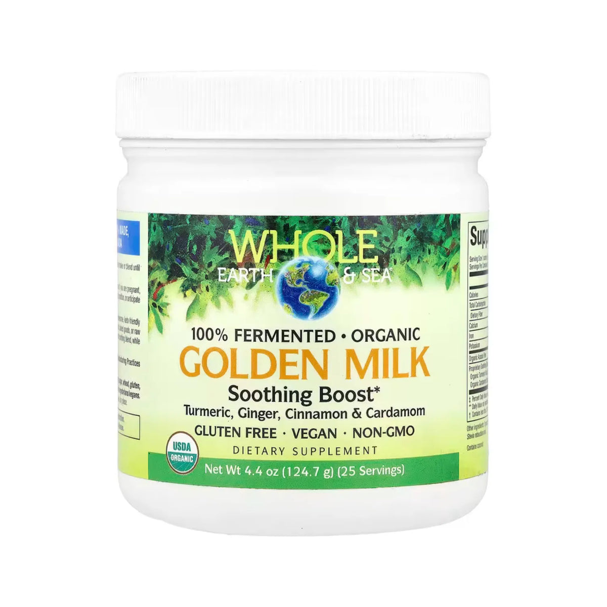 Natural Factors Whole Earth & Sea Leche Dorada Refuerzo calmante 124,7 g (4,4 oz)