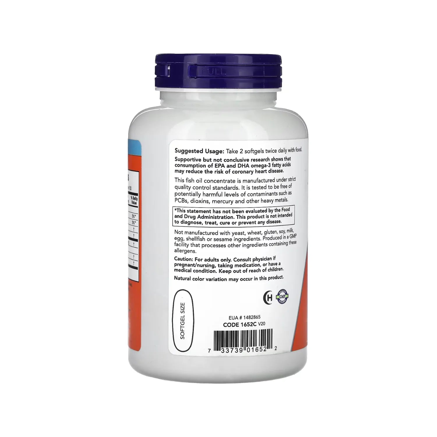 AMZ Now Foods OMEGA-3 FISH OIL 200 Softgels