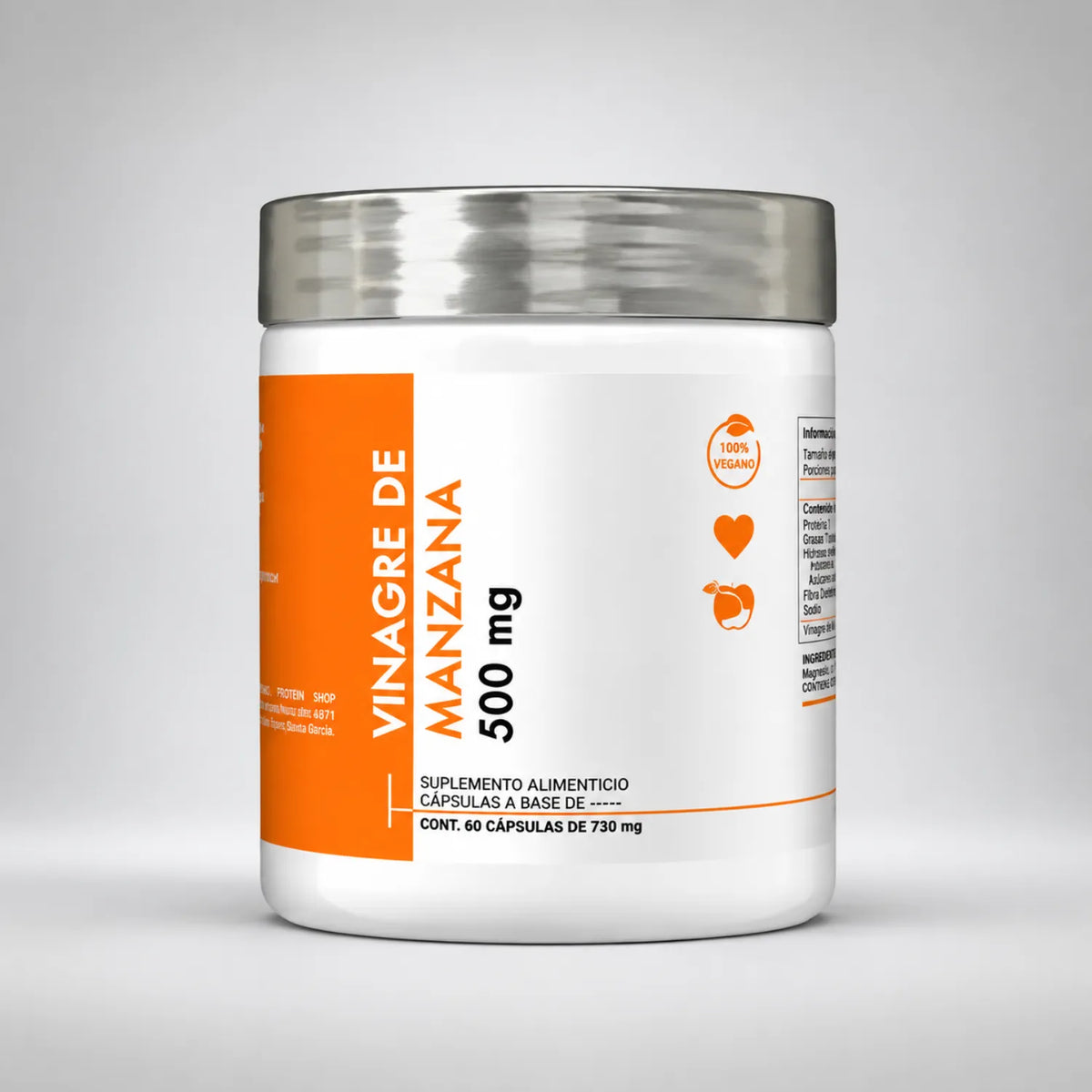 Vitamin Boutique Vinagre de Manzana 540 mg / 60 Cápsulas | Apoyo digestivo y bienestar general | Con extracto de vinagre de manzana | Fórmula práctica en cápsulas | Suplemento alimenticio