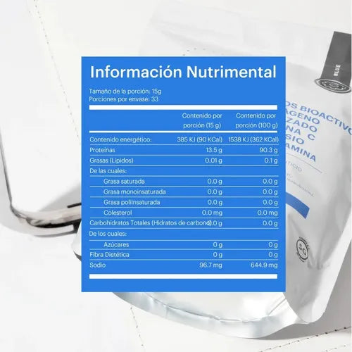 SESĒN Colágeno Hidrolizado en Polvo | Vitamina C | Magnesio | Glucosamina | 500 g | Cuidado de Articulaciones, Huesos y Piel | Suplemento Alimenticio