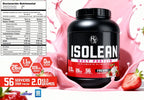 Holix Lab ISOLEAN Whey Protein, 26 g Proteína por Porción, 2 kg, 56 Porciones Sabor Fresas con Crema.