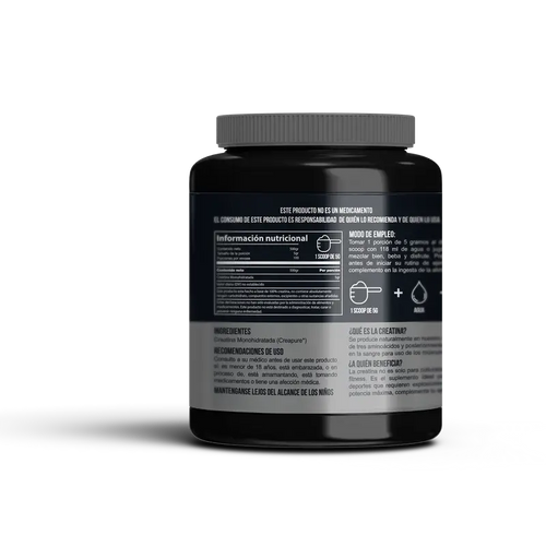 HOLIX LAB - CREATINA MONOHIDRATADA - 500 GRS, RINDE HASTA 100 SERVICIOS