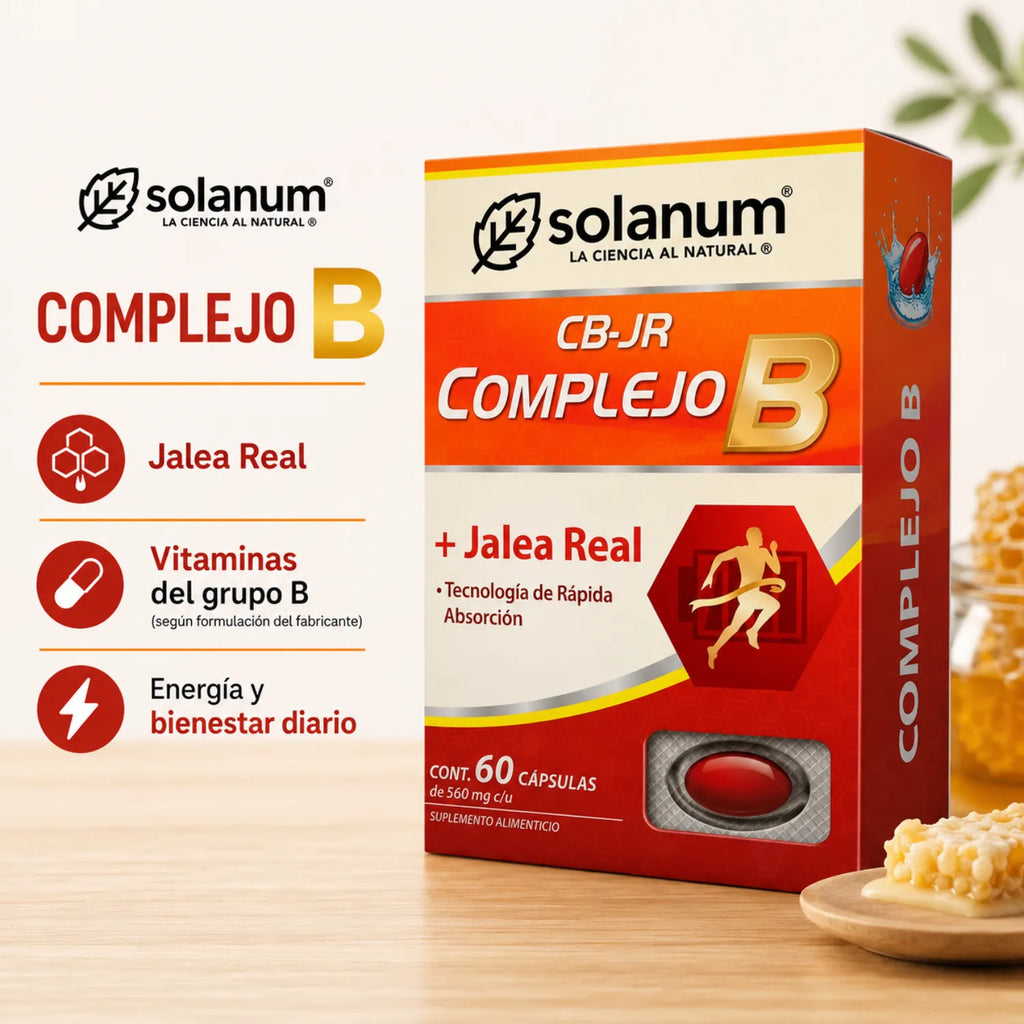 SOLANUM COMPLEJO B Y JALEA REAL 60 CÁPSULAS SFN
