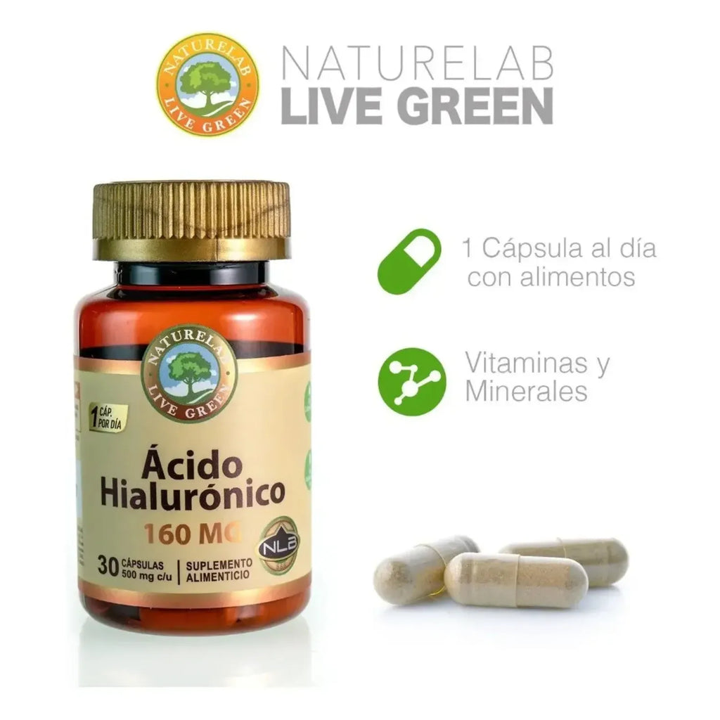 Naturelab Ácido Hialurónico 160mg Con 30 Capsulas