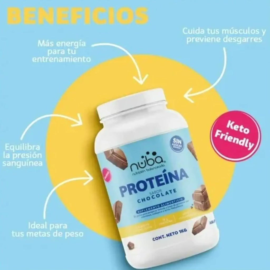 NUBA Proteína Colágeno A.H. Chocolate 1kg