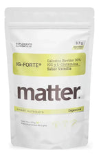 Matter IG-Forte | Calostro Bovino y L-Glutamina | 275 g | Bienestar Digestivo e Inmunológico | Suplemento Alimenticio