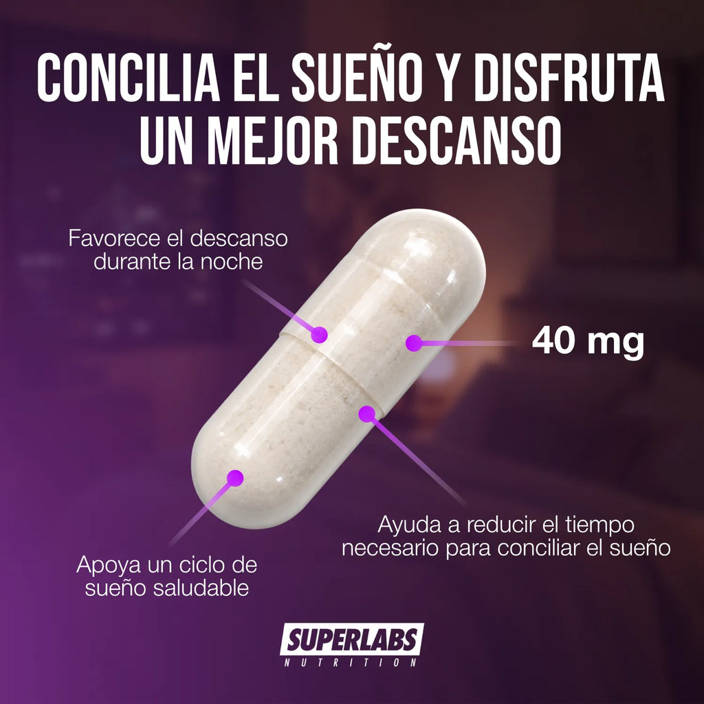 Melatonina Vegetal 40 mg | Melatonina Vegana | Apoya el descanso y ciclo del sueño | 100 cápsulas