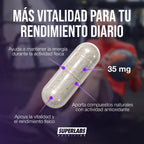 Jengibre Negro 35 mg Superlabs Nutrition | Energía y rendimiento físico | Apoya la circulación | 100 cápsulas