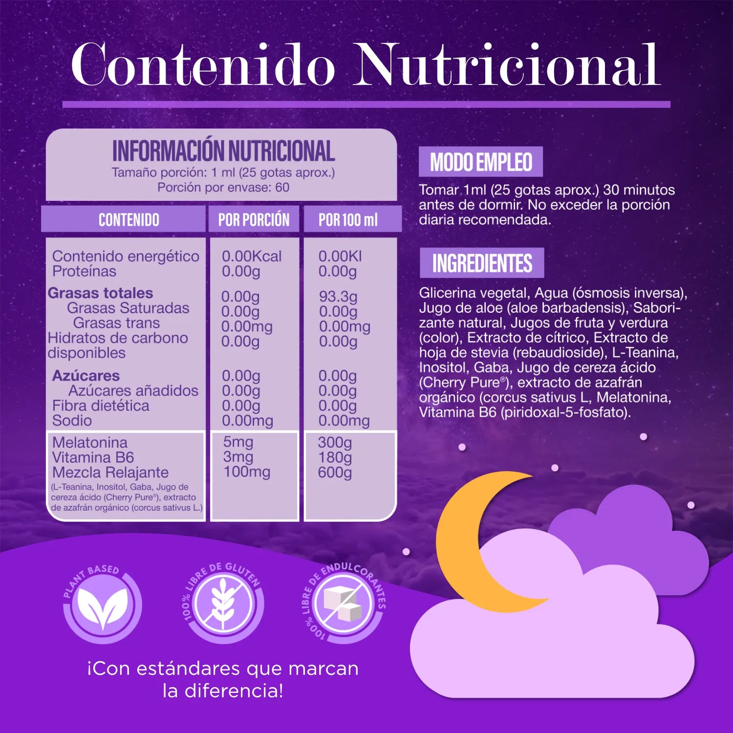 Superlabs Nutrition Melatonina con L-Theanina 60ml