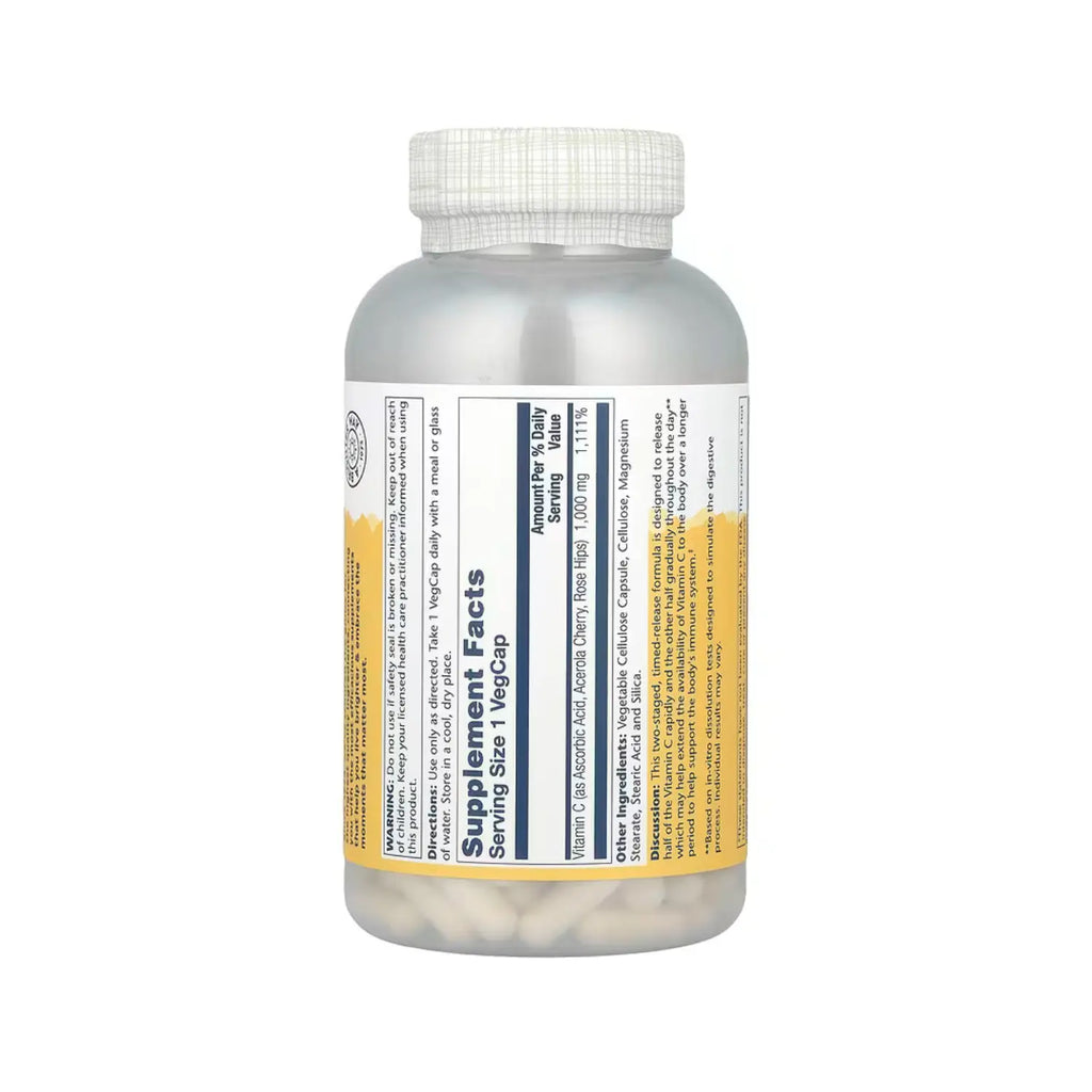 Solaray Vitamina C 1000mg Time Release 250caps Sfn