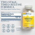Solaray Vitamina C 1000mg Time Release 250caps Sfn