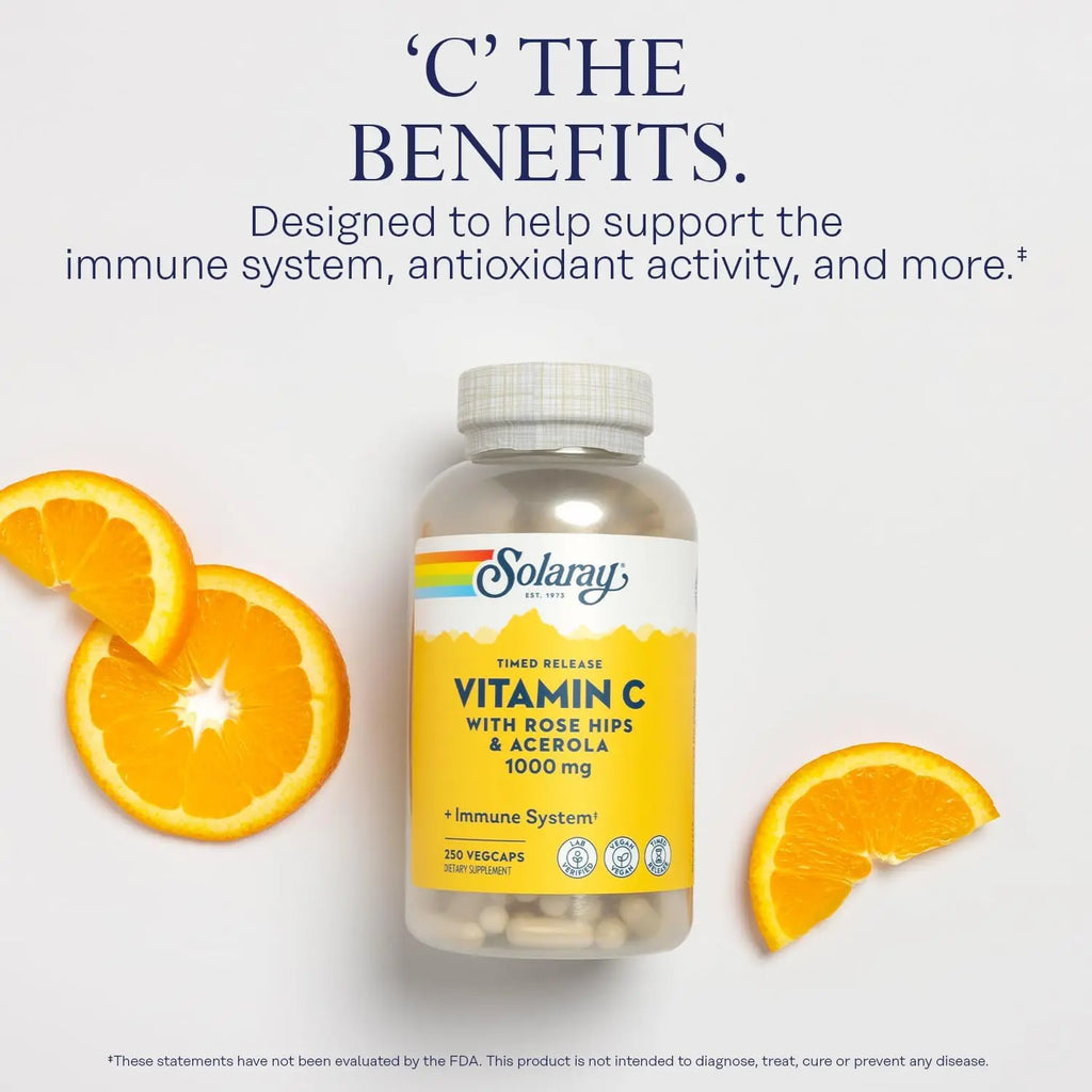 Solaray Vitamina C 1000mg Time Release 250caps Sfn