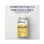 Solaray Manganese 50 mg | Manganeso Quelado | Apoyo Óseo y Formación de Colágeno | 100 VegCaps