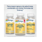 Solaray Manganese 50 mg | Manganeso Quelado | Apoyo Óseo y Formación de Colágeno | 100 VegCaps