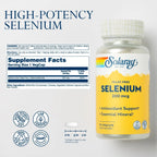 Solaray, Selenio, 200 Mcg, 90 Cáps Sfn