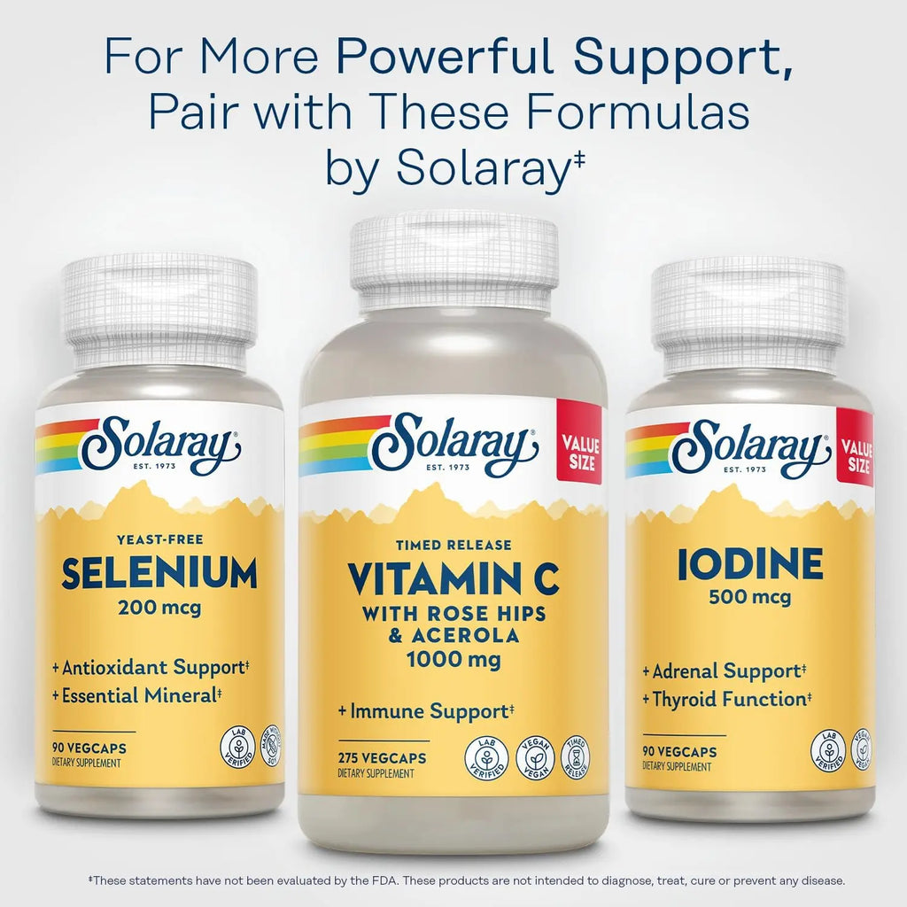 Solaray, Selenio, 200 Mcg, 90 Cáps Sfn