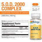 Solaray, S.o.d. 2000 Plus, Superóxido 100 Cáp Sfn