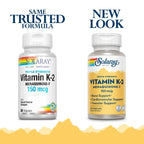 Solaray Vitamina K-2 Y Menaquinona-7 150 Mcg 30 Cáp Sfn