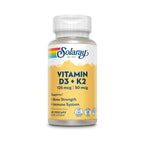 Solaray, Vitaminas D3 Y K2, 60 Cápsulas Sfn