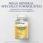 Solaray Citrato De Magnesio Magnesium 400mg 90 Vegcaps Sfn