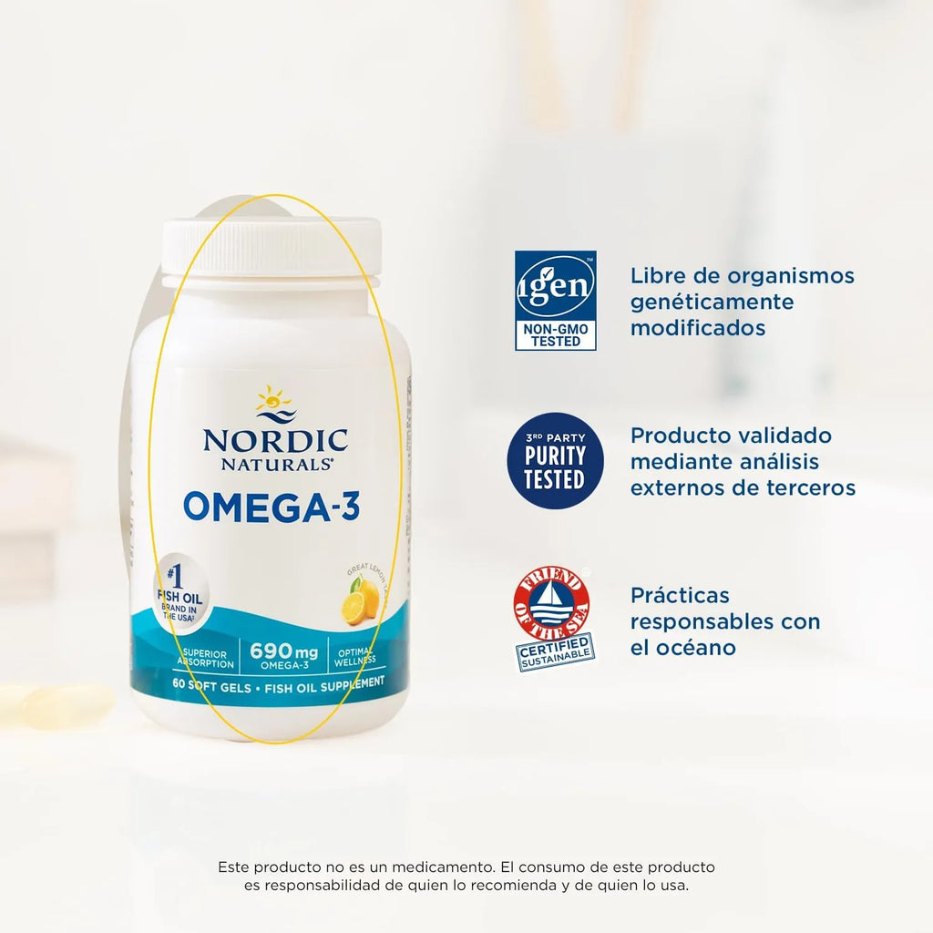 Nordic Naturals, Omega-3, 60 CAPS