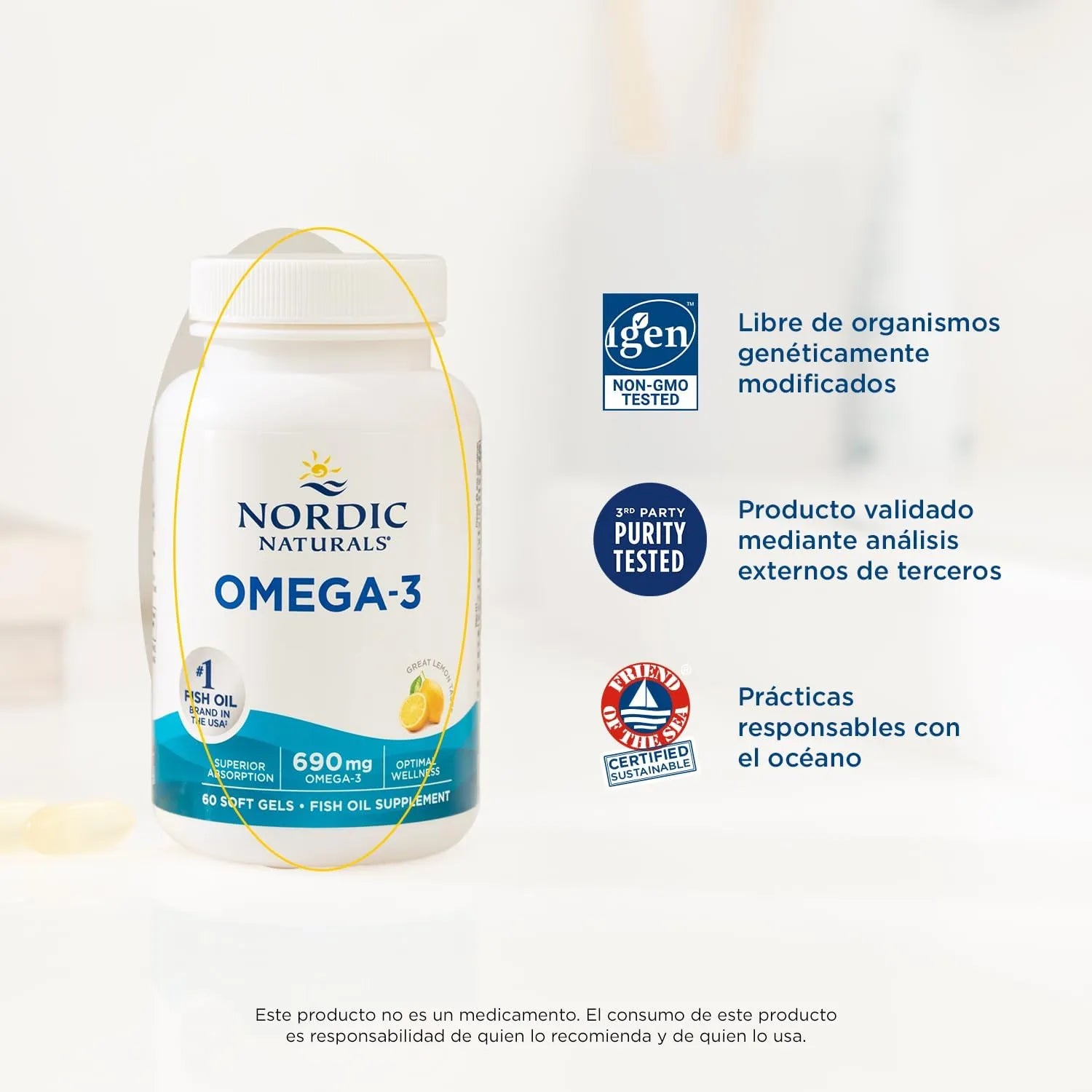 Nordic Naturals, Omega-3, 60 CAPS