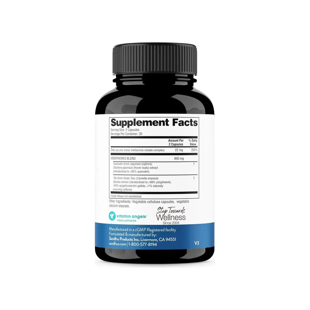 Sandhus BioZnQ Zinc Con Lonóforos 60 Capsulas