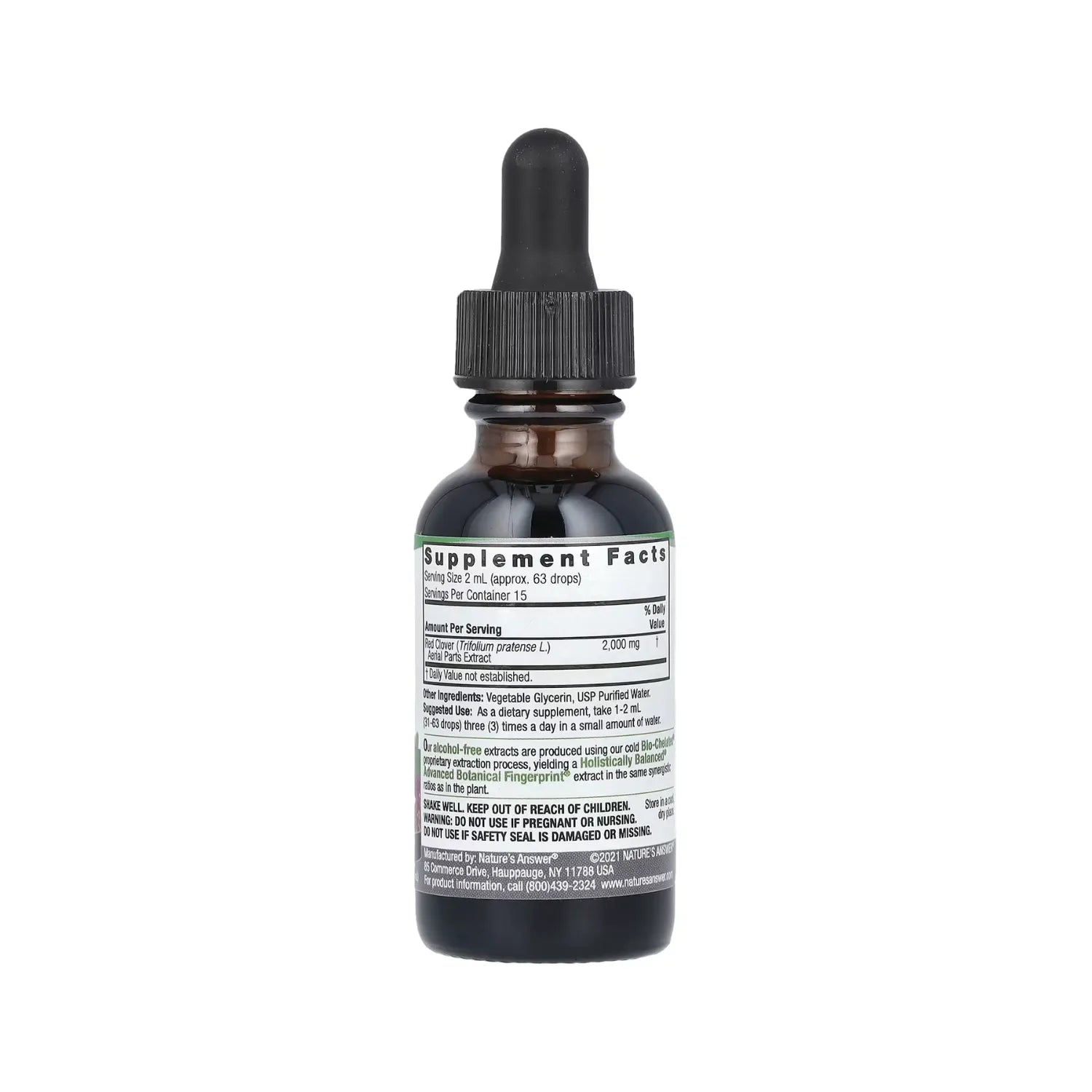 NATURES ANSWER ALCOHOL FREE RED CLOVER 1 OZ