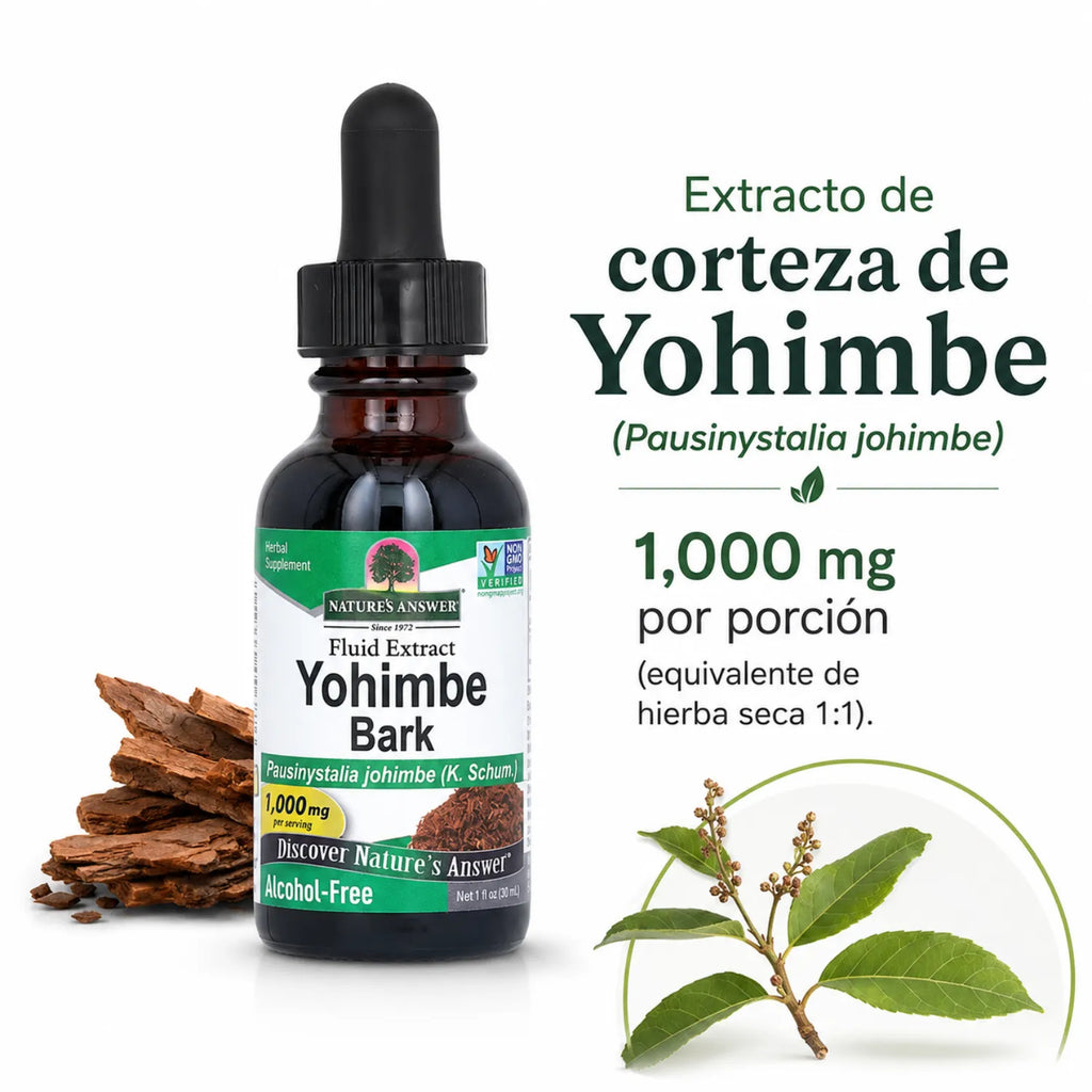 NATURES ANSWER ALCOHOL FREE YOHIMBE 1% 1 OZ