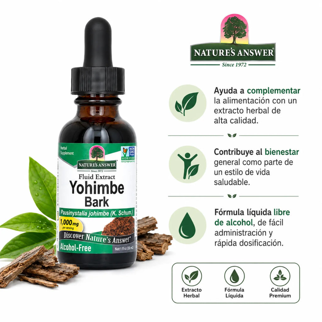 NATURES ANSWER ALCOHOL FREE YOHIMBE 1% 1 OZ