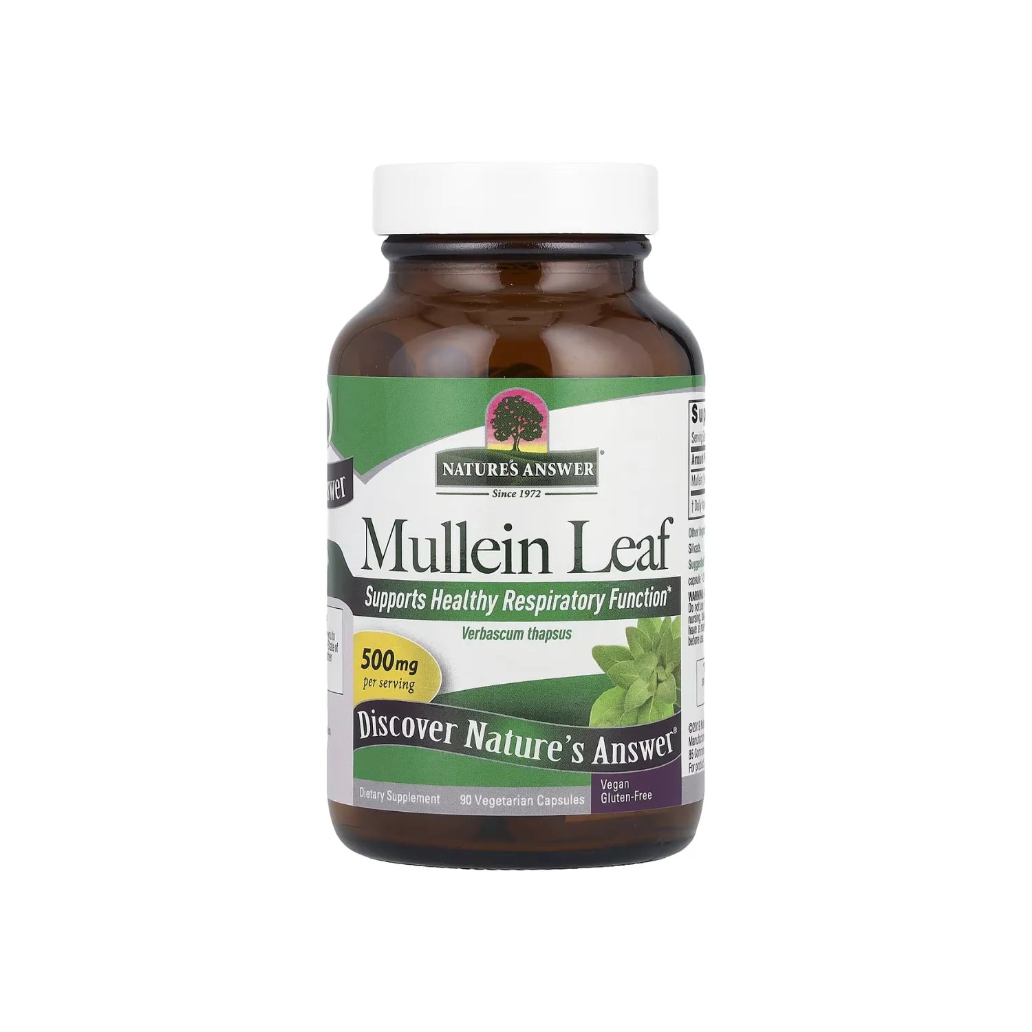 NATURES ANSWER MULLEIN LEAF 90 V-CAPS