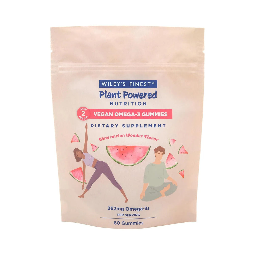 Wiley's Finest Omega-3 Gummies Maravilla Sabor Sandía 60 Gomitas