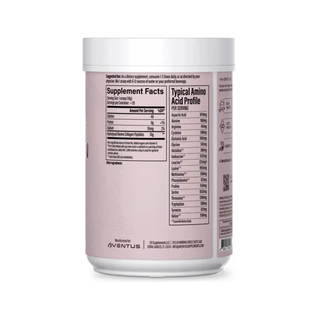 Aventus Péptidos de Colágeno 290g Salud de la Piel, Articular & Digestion