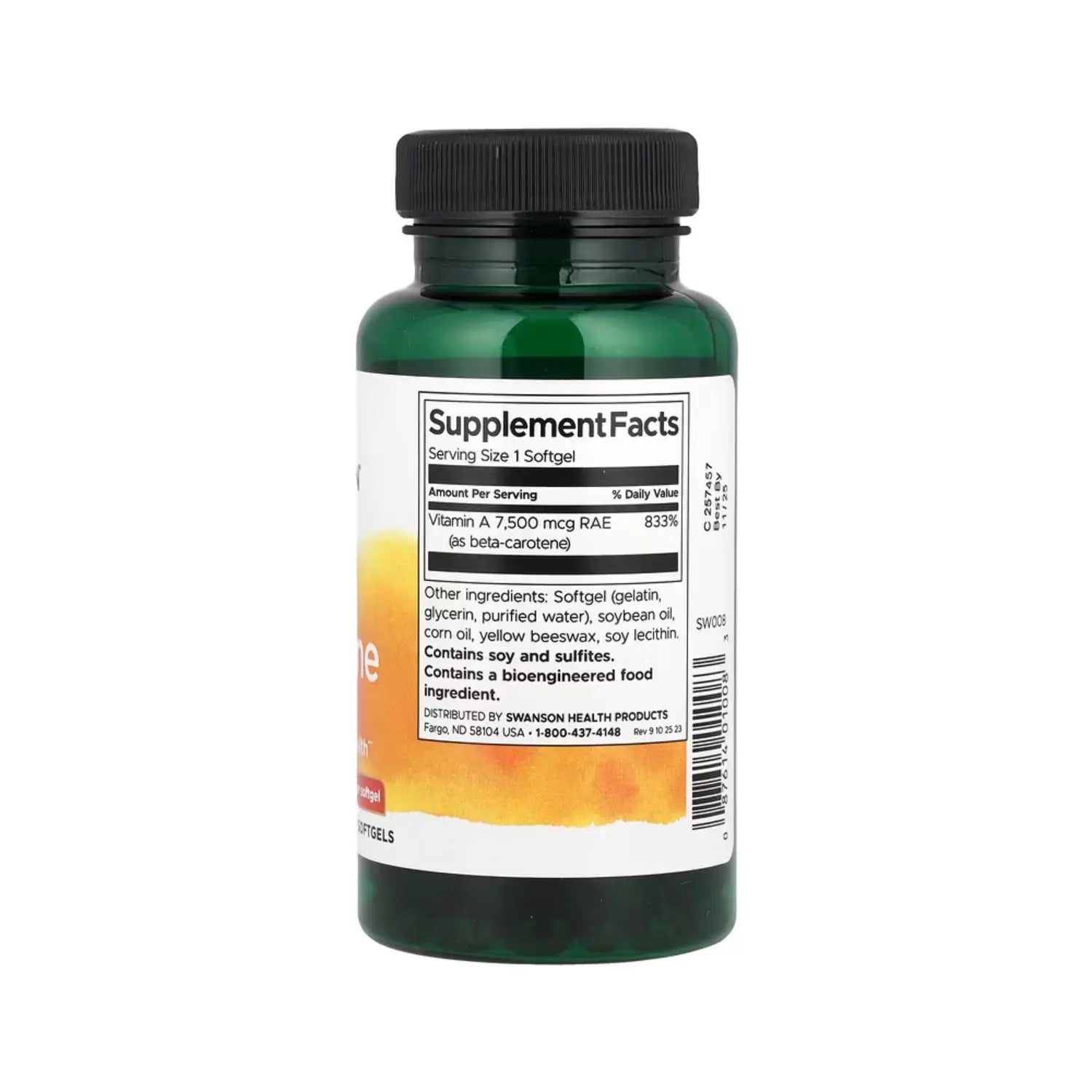 SWANSON BETACAROTENO (VITAMINA A) 25,00 UI 300SGEL SFN