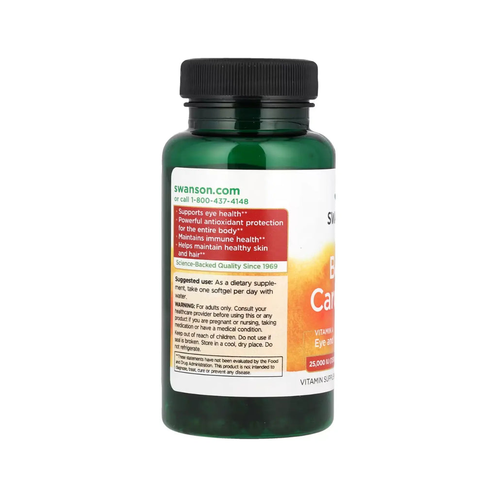 SWANSON BETACAROTENO (VITAMINA A) 25,00 UI 300SGEL SFN