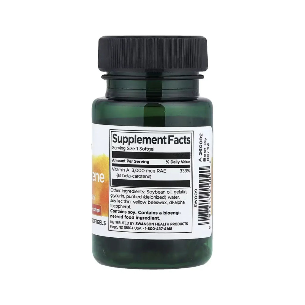 SWANSON BETACAROTENO 100 SOFTGELS SFN