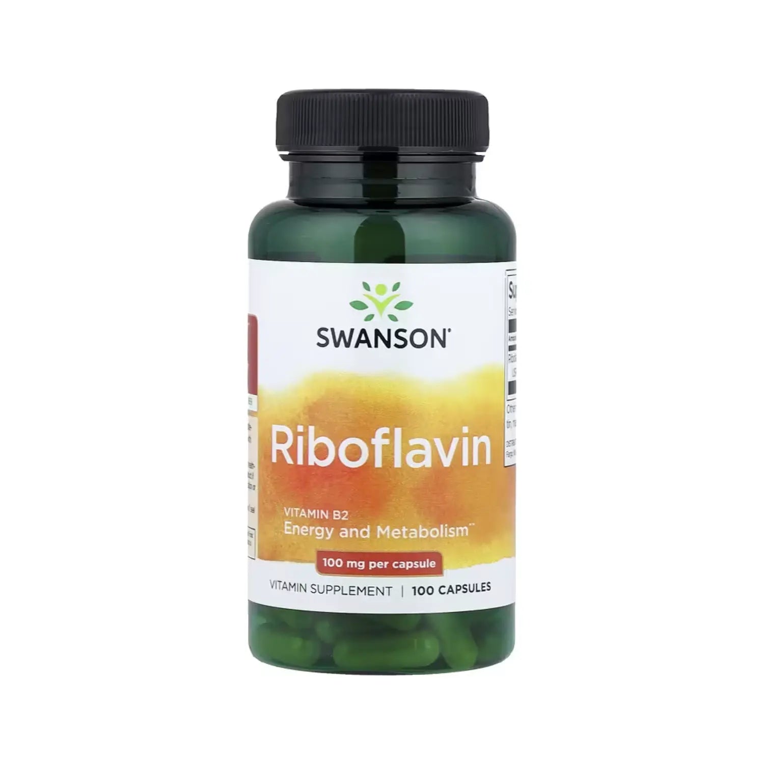 SWANSON RIBOFLAVINA 100MG ENERGIA Y METABOLISMO 100CAPS SFN
