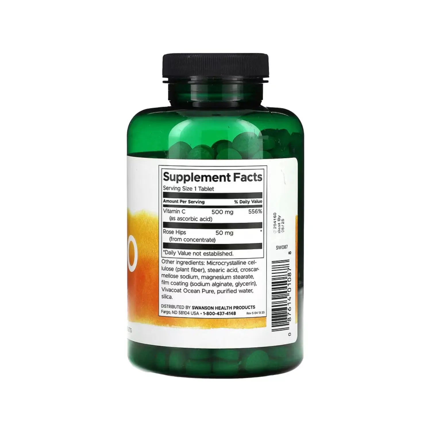 SWANSON VITAMINA C CON ESCARAMUJOS 500 MG 500 TABS SFN