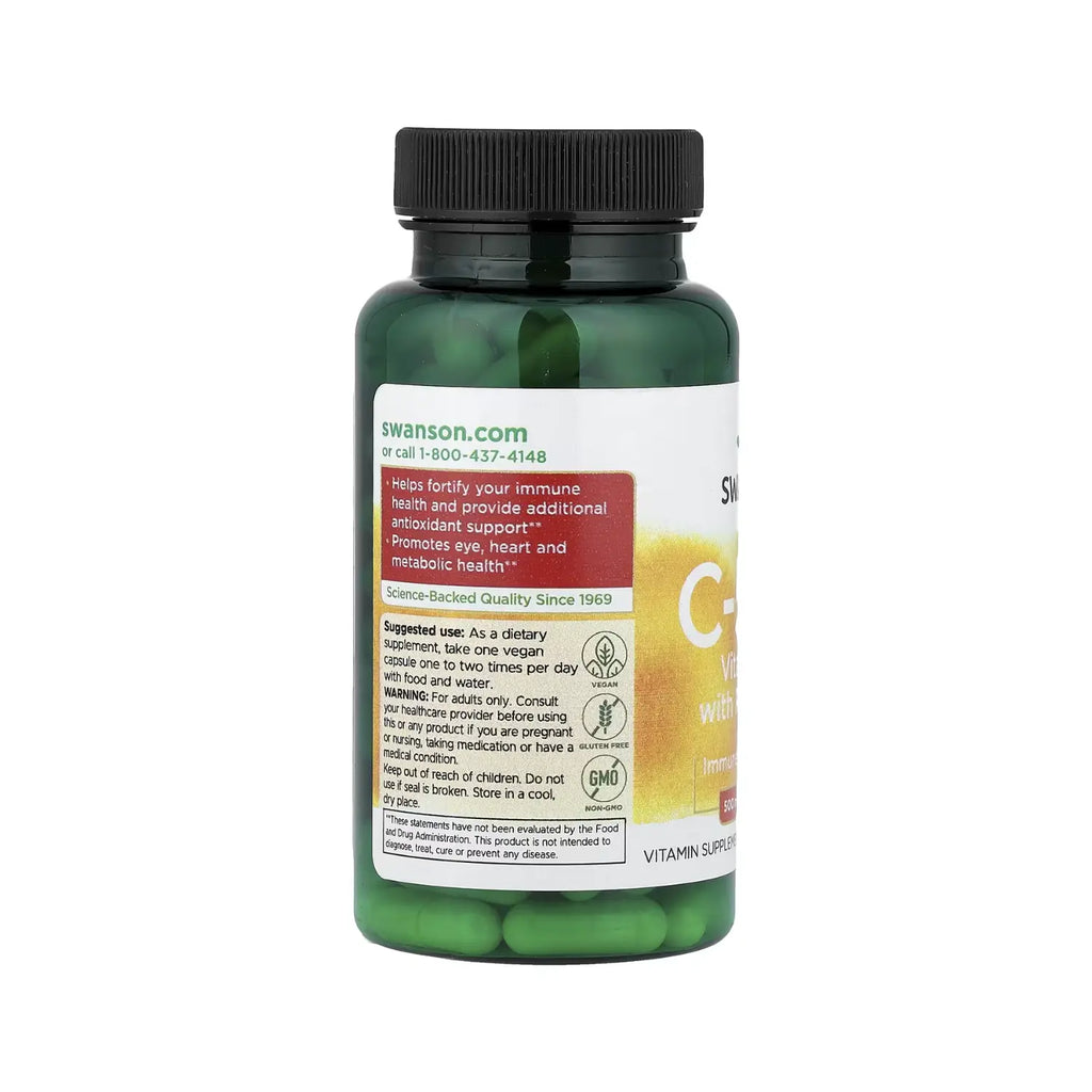 Swanson Vitamina C Con Escaramujos 500 Mg 100 Caps Sfn