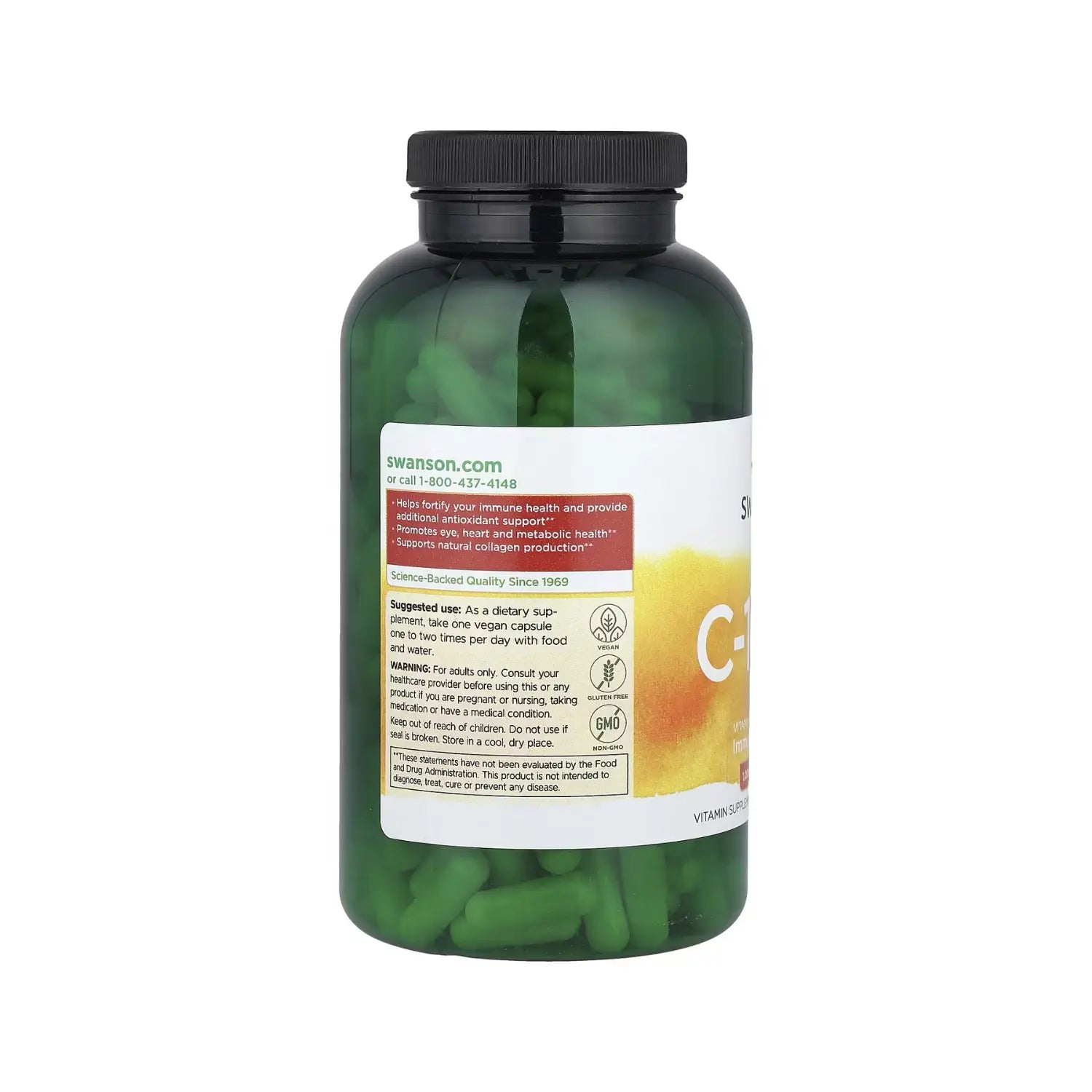 SWANSON VITAMINA C CON ESCARAMUJOS 250 CAPS SFN
