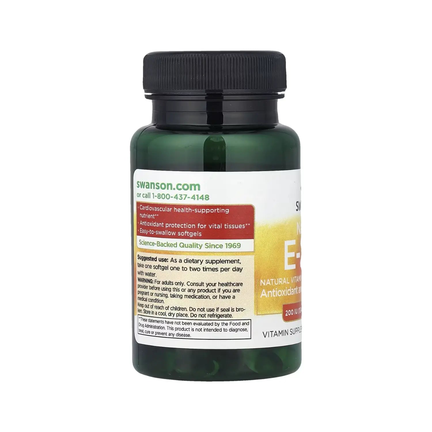 SWANSON VITAMINA E NATURAL 134.2MG 100SOFTCAPS SFN