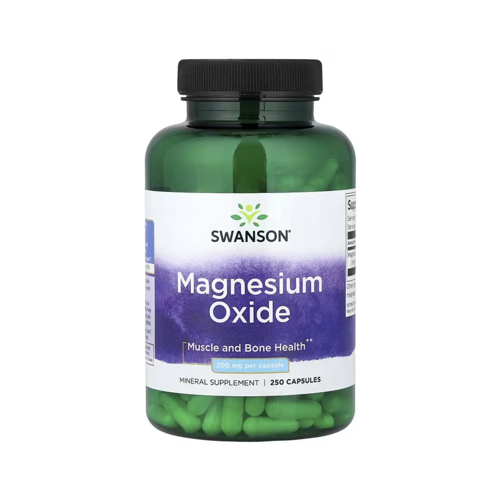 Swanson Premium Oxido de Magnesio 250 caps 200mg sfn