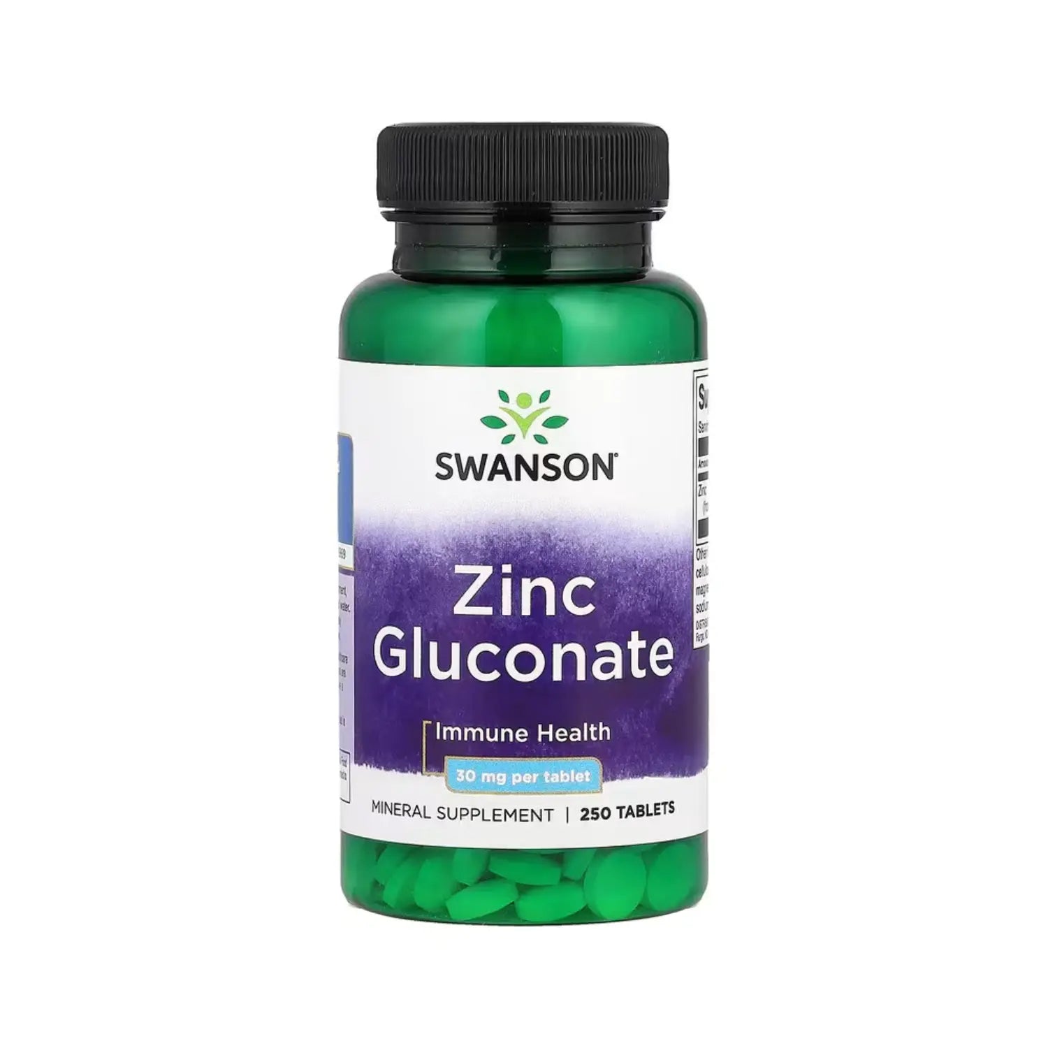 SWANSON GLUCONATO DE ZINC 30 MG 250 TABS SFN