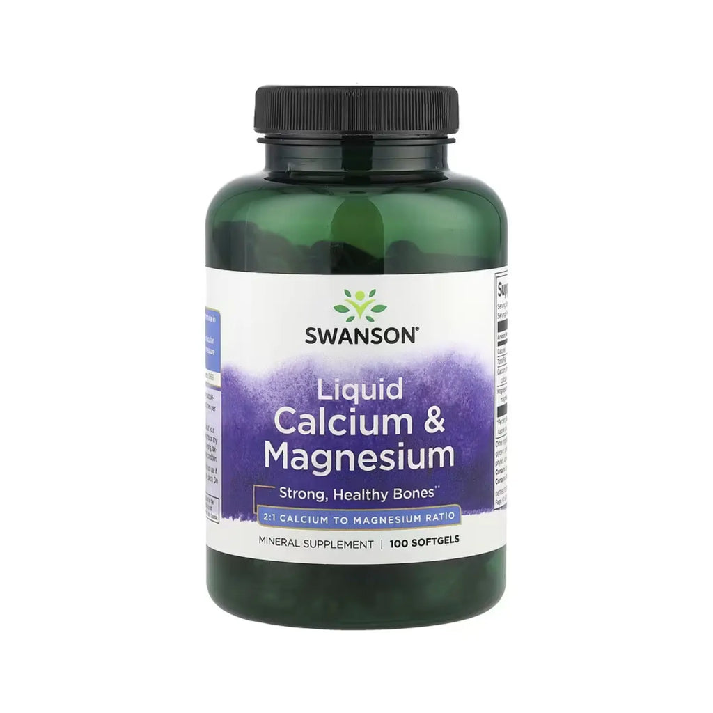 Swanson Liquid Calcium & Magnesium 100 Sgels SFN