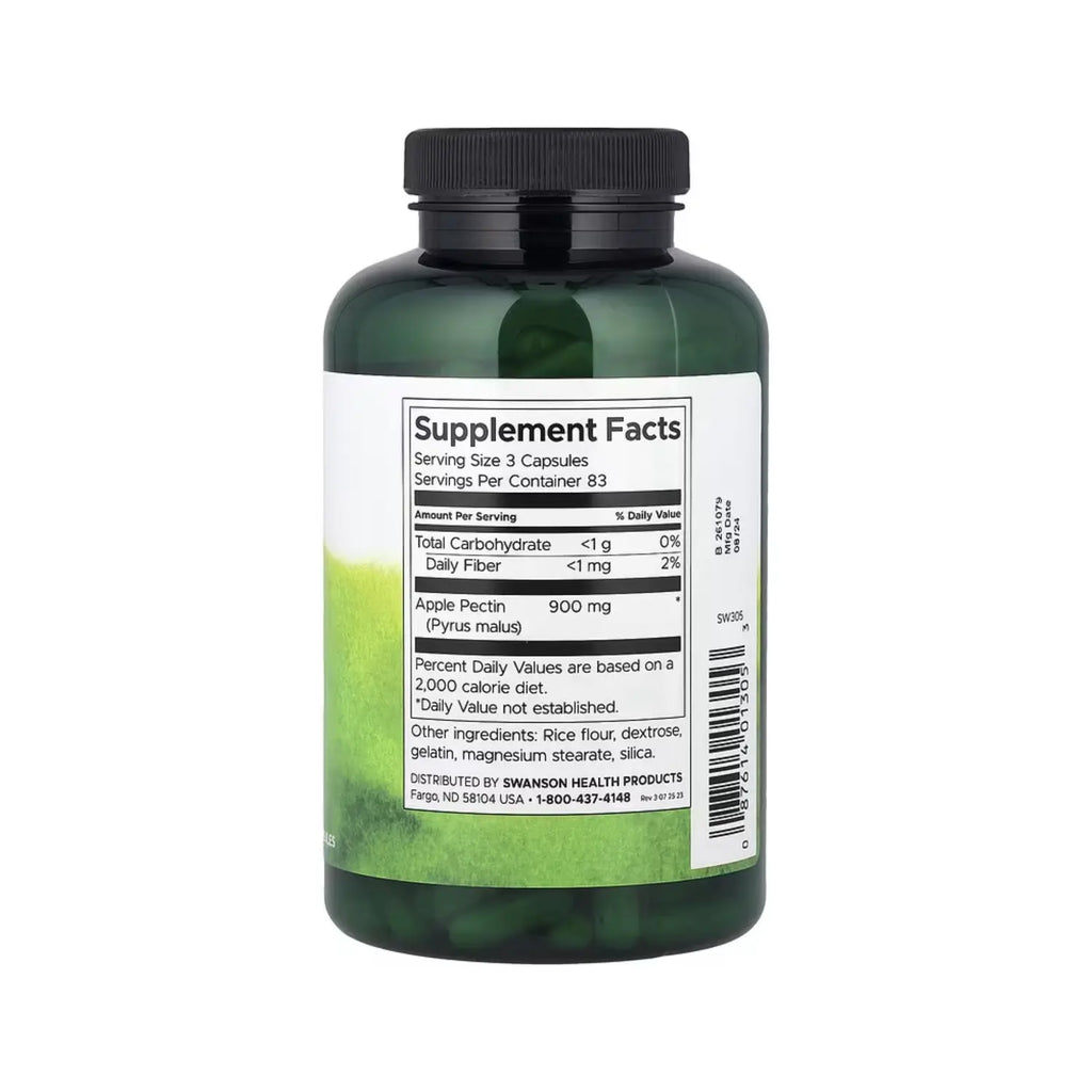 SWANSON PECTINA DE MANZANA 300 MG 250 CAPS SFN