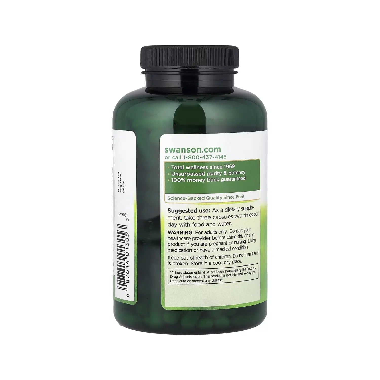 SWANSON PECTINA DE MANZANA 300 MG 250 CAPS SFN