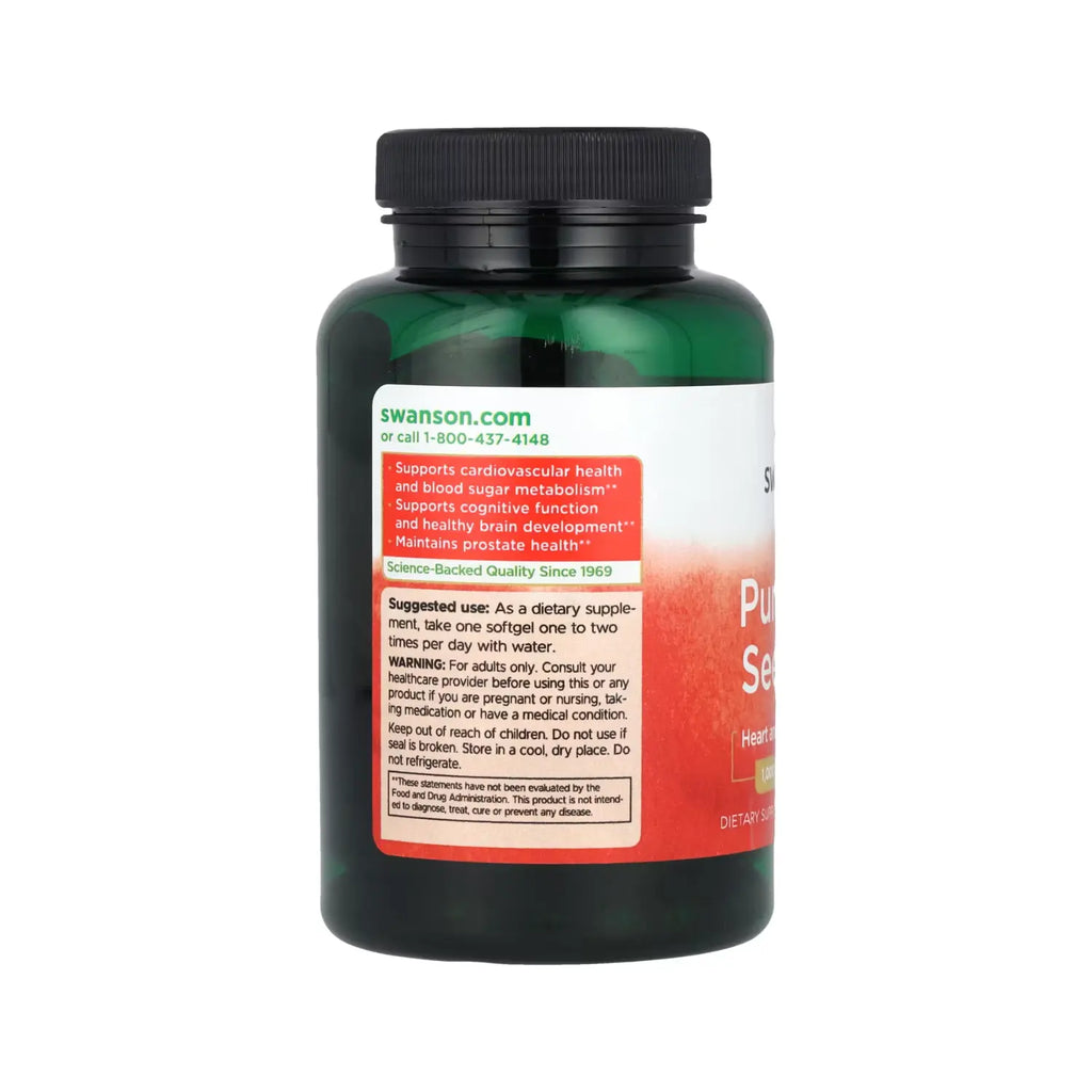 SWANSON ACEITE DE SEMILLA DE CALABAZA 1000MG 100SOFTGELS SFN